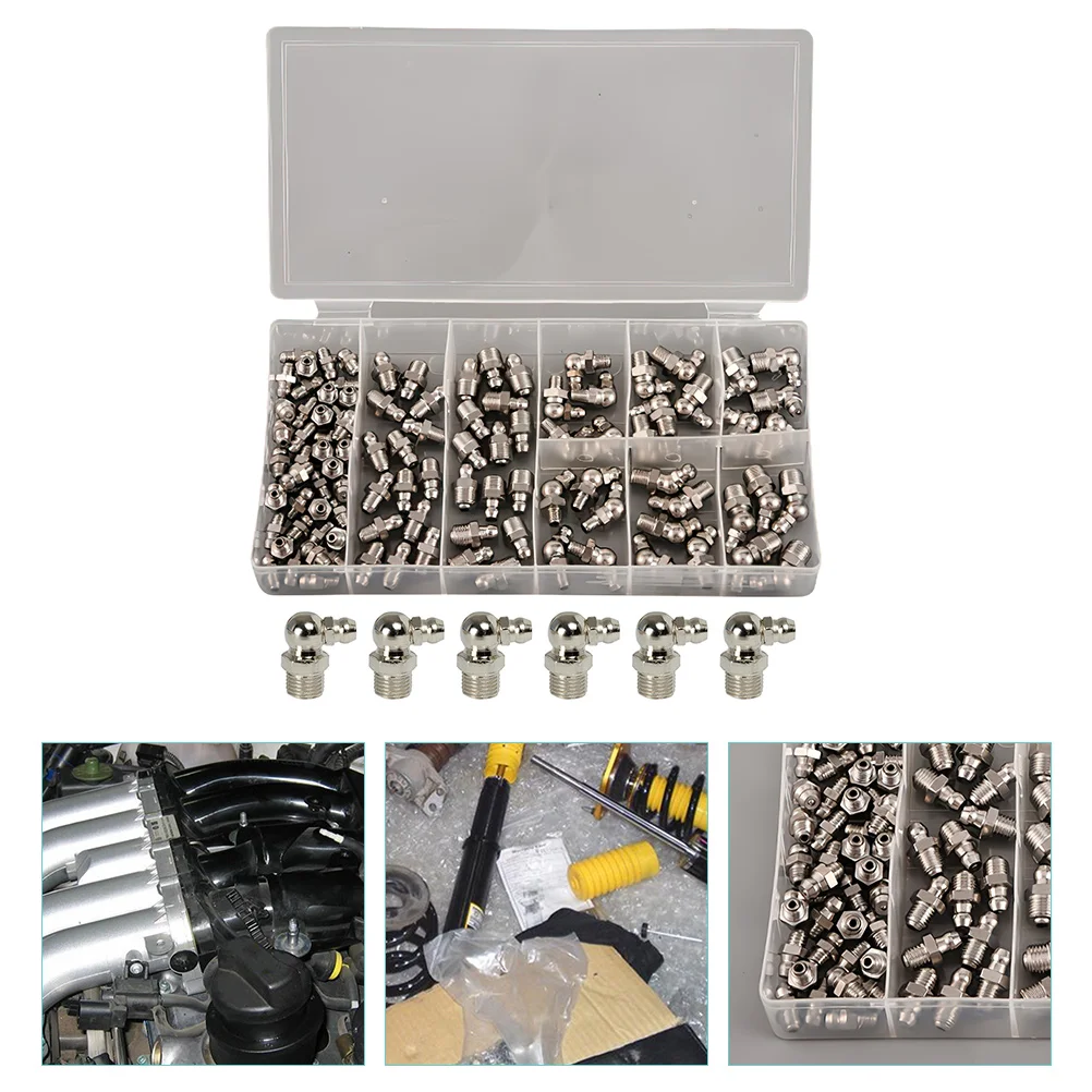 

Nickel-plated Straight Curved Oil Angled Grease Tool Fitting Mechanic Accessories Set Kit Galvanized Machine