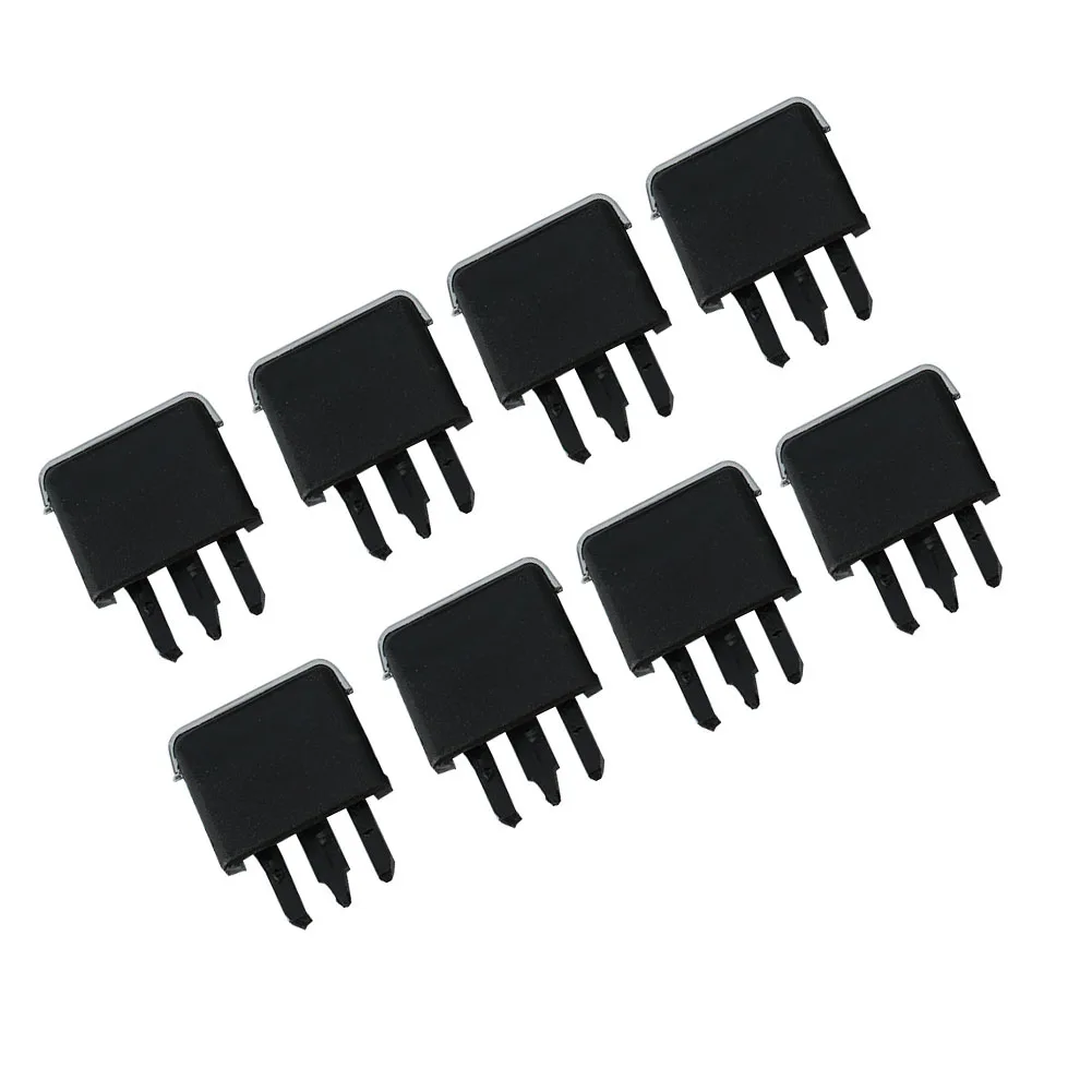 

Durable Useful Brand New Car Clips Spare Parts Universal 31.3mm X 34.2mm 8pcs 8x Black Car Vehicle Louvre Blade