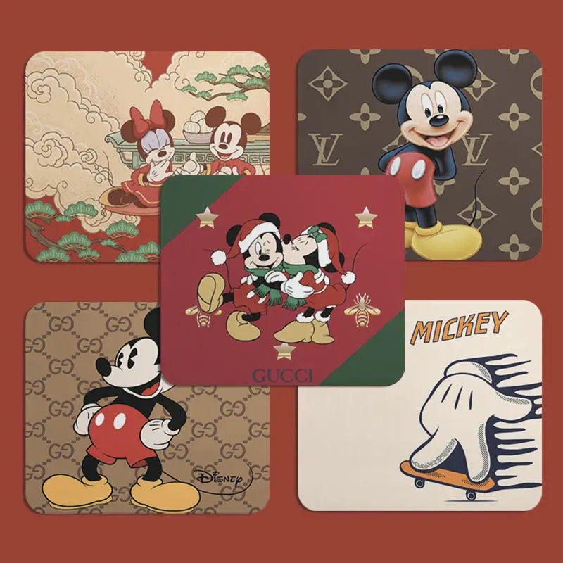 

Коврик для мыши Микки Мауса мультяшный милый аниме Микки Маус нескользящий противогрязный край утолщенный коврик для стола