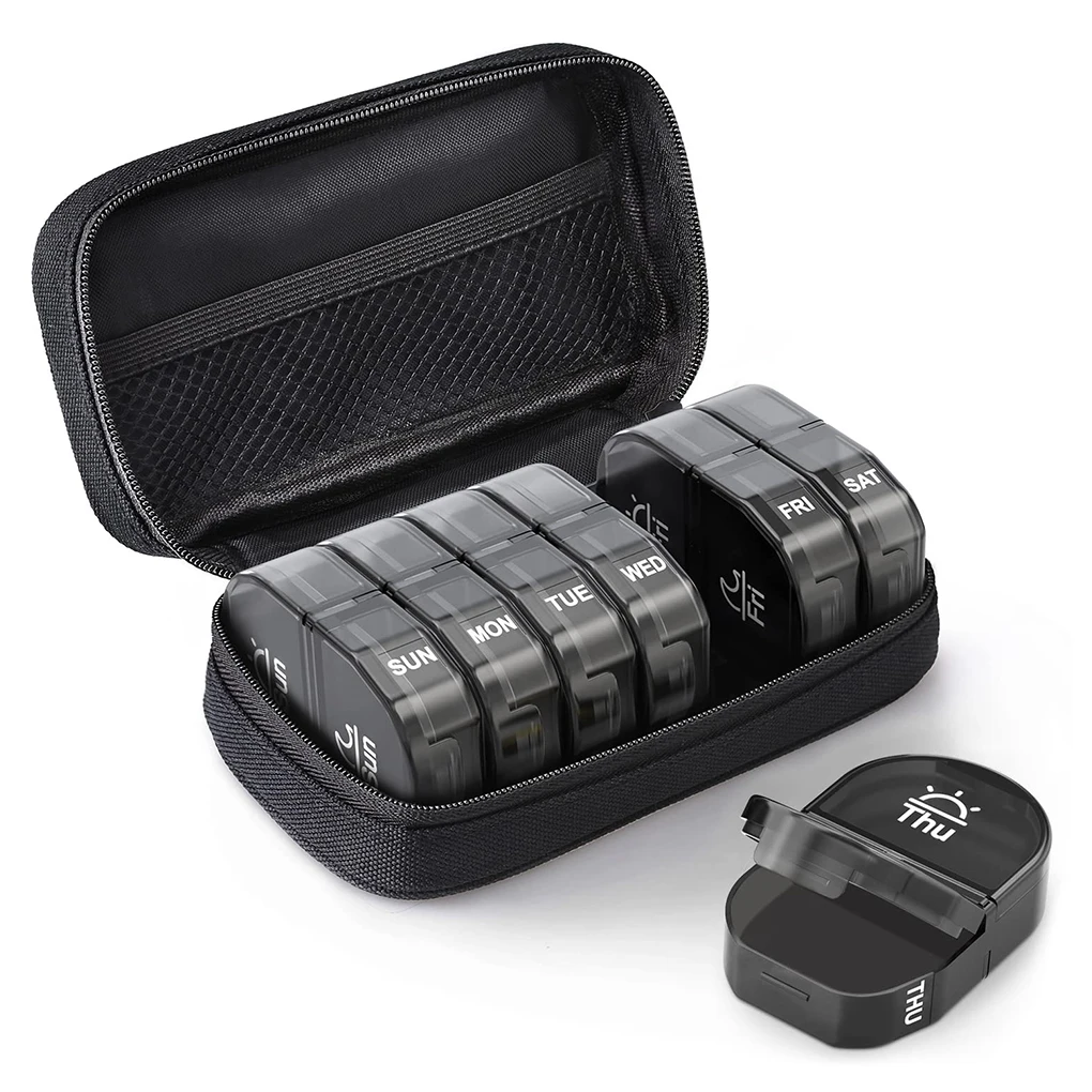 

14/21/31 Grids Daily Pill Case Weekly Storage Pills Dispenser Pill Tablet Container Weekly Waterproof Secret Compartments
