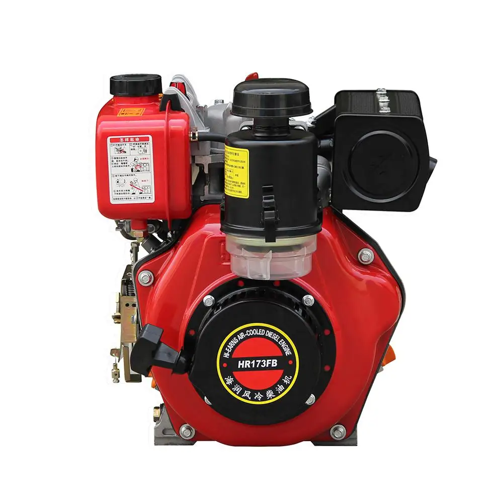 JAVarns 6h·p небольшой малый die-sel двигатель с воздушным охлаждением HR173FB