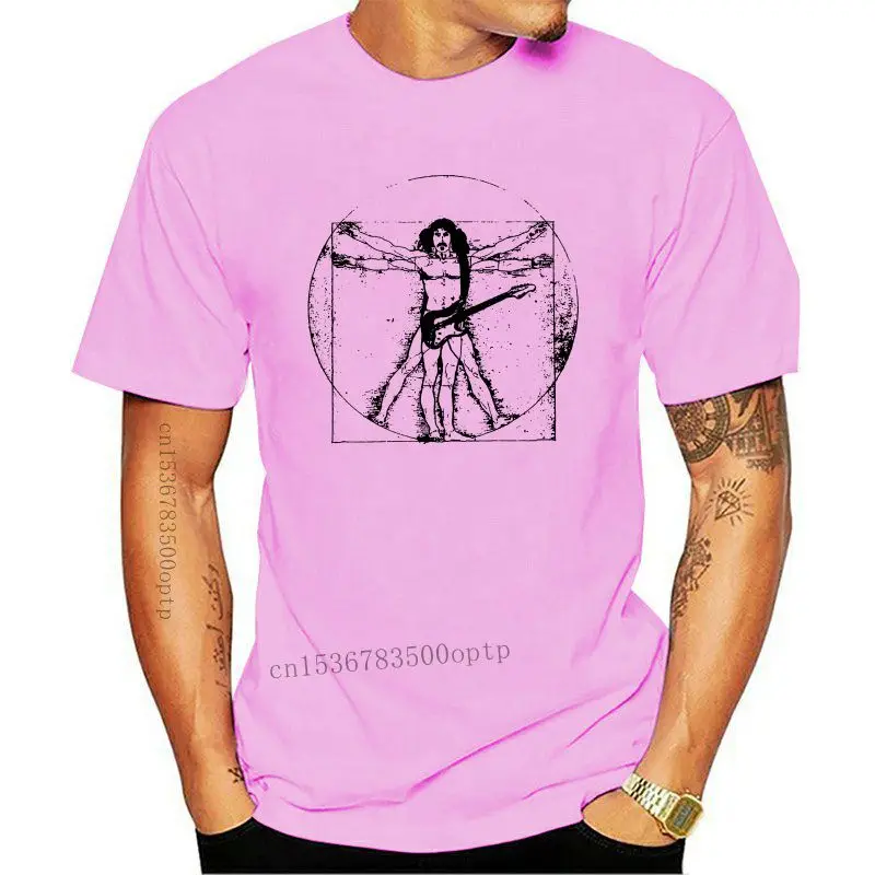 Mens Clothes  Vitruvian Zappa T-Shirt - Leonardo Da Frank An Old Skool Hooligans Original Cotton Cool Gift Personality Tee Shirt