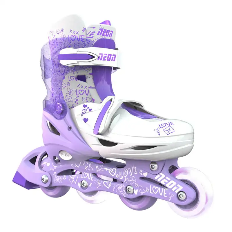 

Inline Skates LED Roller Blades for Girls, Size 3-6 Adjustable, Purple