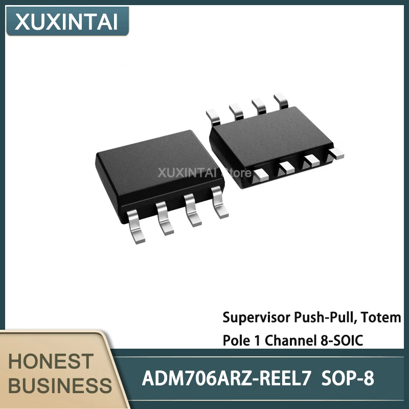 

20 шт./лот ADM706ARZ-REEL7 ADM706ARZ Security Push-Pull, Totem Pole 1 Channel 8-SOIC