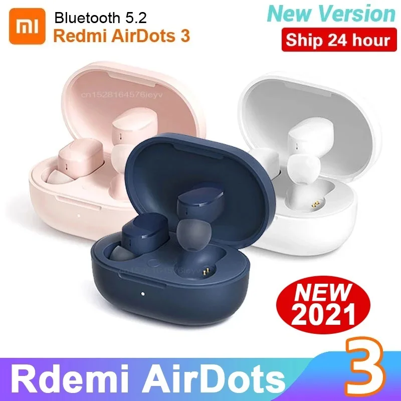 

2021 NEW Xiaomi Redmi AirDots 3 Wireless Bluetooth Earphone 5.2 Air 2S SE TWS In-Ear Stereo Bass Earphones Ture Wireless Earbuds