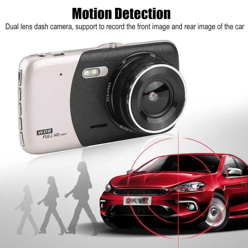 

1080P FHD Dash Cam 3.6 Inch IPS LCD Screen Car Video Recorder 170° Wide Angle And Night Vision for Car Parking Rear View Camera