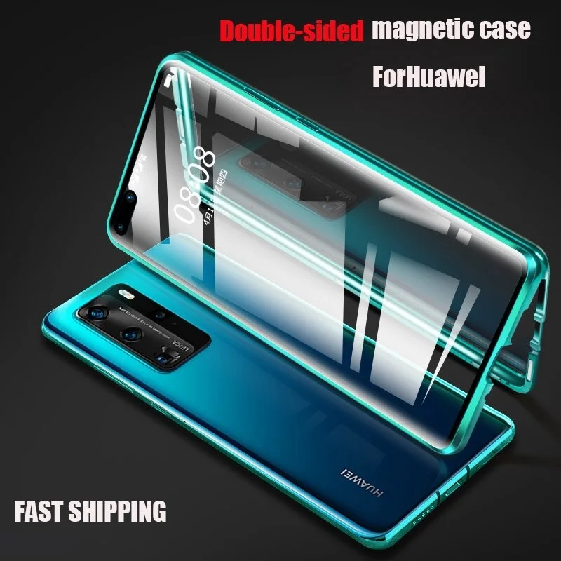 

Huawei P50 / P50 Pro / P40 / P40 Pro / P30 / P30 Pro / P20/ P20 Pro/ P20 Lite Case 360 Double Side Tempered Glass Casing