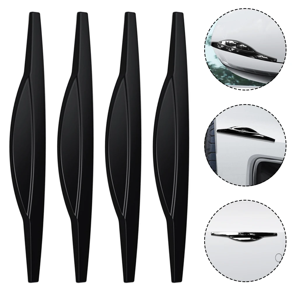 

4Pcs Universal Car Door Edge Scrape Guard Bumper Guards Protector Rearview Mirror Protection Sticker Protective Strips