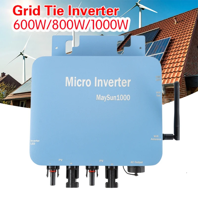

Сетчатый инвертор 600W800W 1000W, микро-инвертор, водонепроницаемый, солнечная энергия, фотогальваническая система электрообразования, генериру...