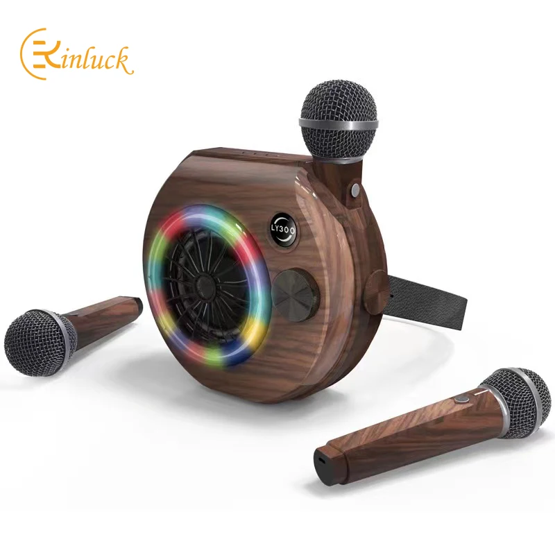 

Караоке-автомат KINGLUCKY LY300, Bluetooth, перезаряжаемая, с FM-радио, запись звука, TF