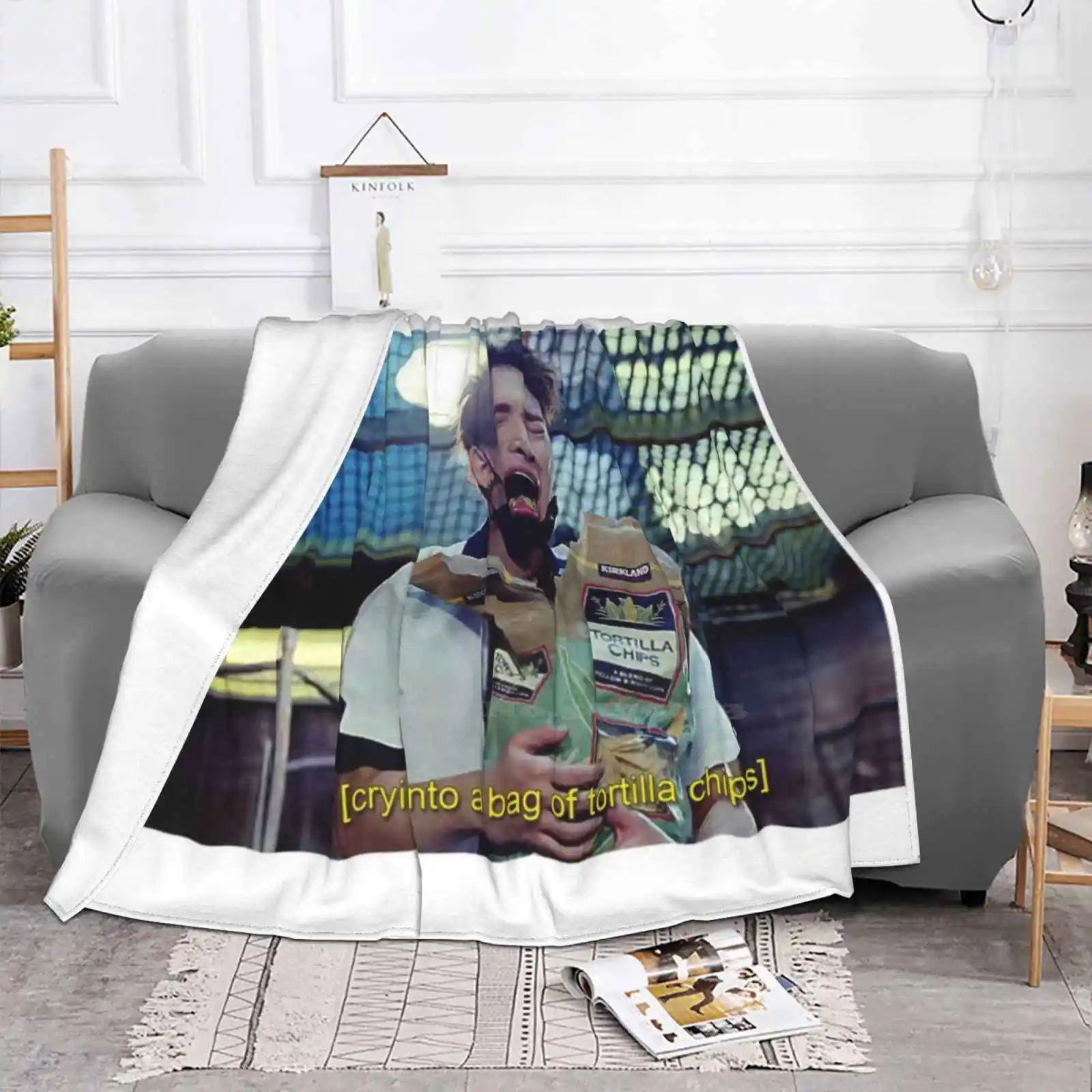 Wonho | Эмоционально питание Tortilla Chips Модное мягкое теплое одеяло Mx Kpop Idol Monsta X Rush? ?