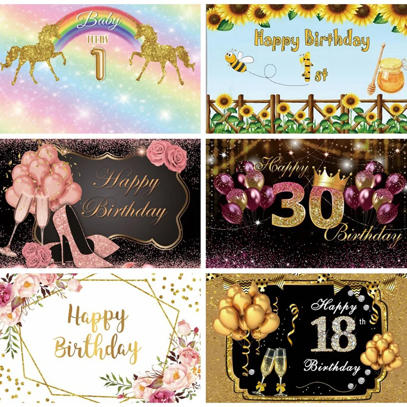 

SZFOSITE Glitter Golden Dots Birthday Backdrop Adult Birthday Decor Baby Shower Party Decor Photography Background Photo Studio