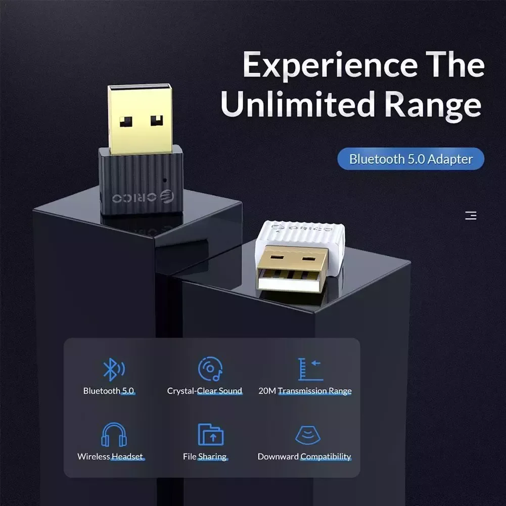 

BTA-508 USB Bluetooth Adapter 5.0 Computer Free Drive Transmitter Receiver For PC Speaker Mouse Laptop