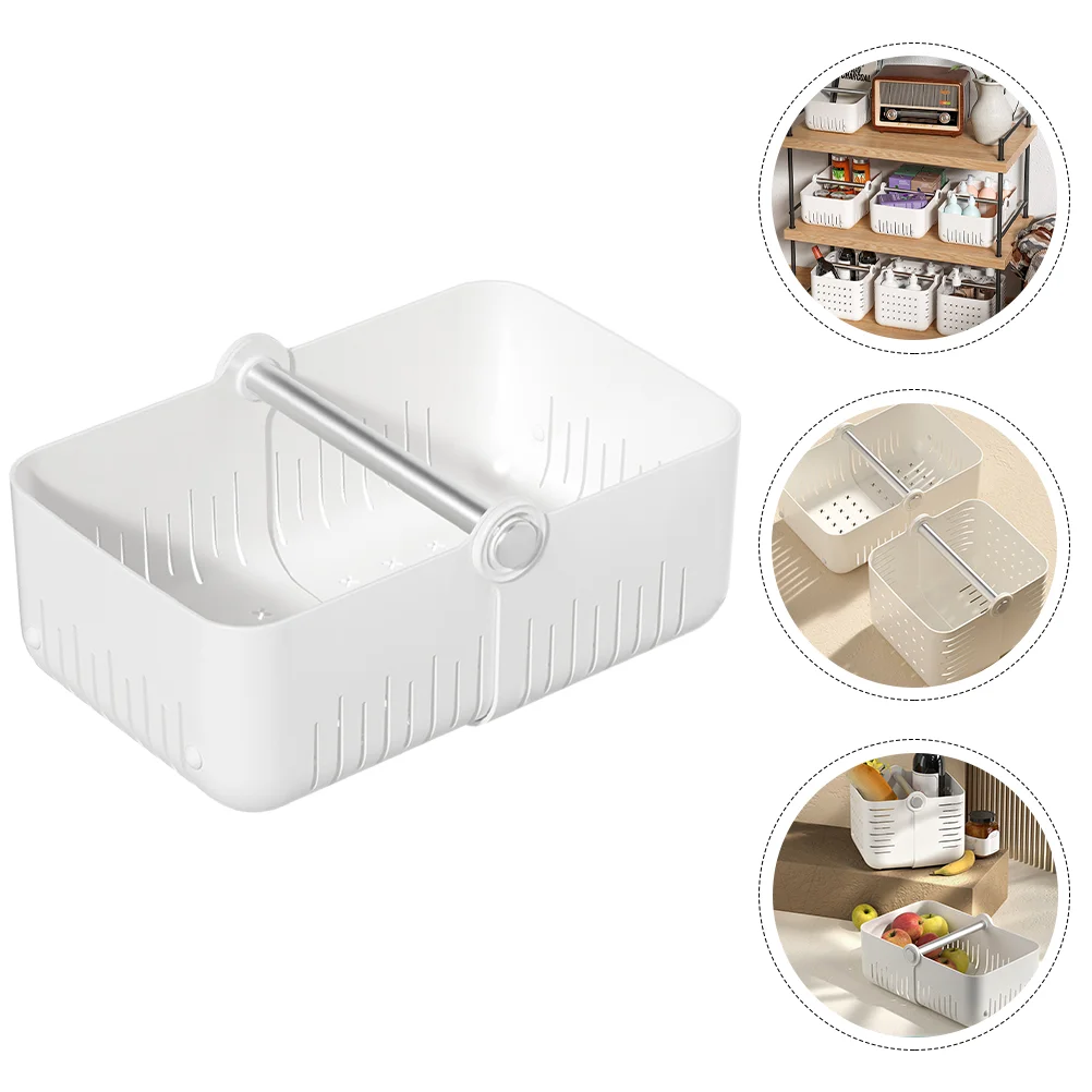 

Basket Storage Bathroom Basketshandle Folding Box Bath Foldable Collapse Bins Organization Organizer