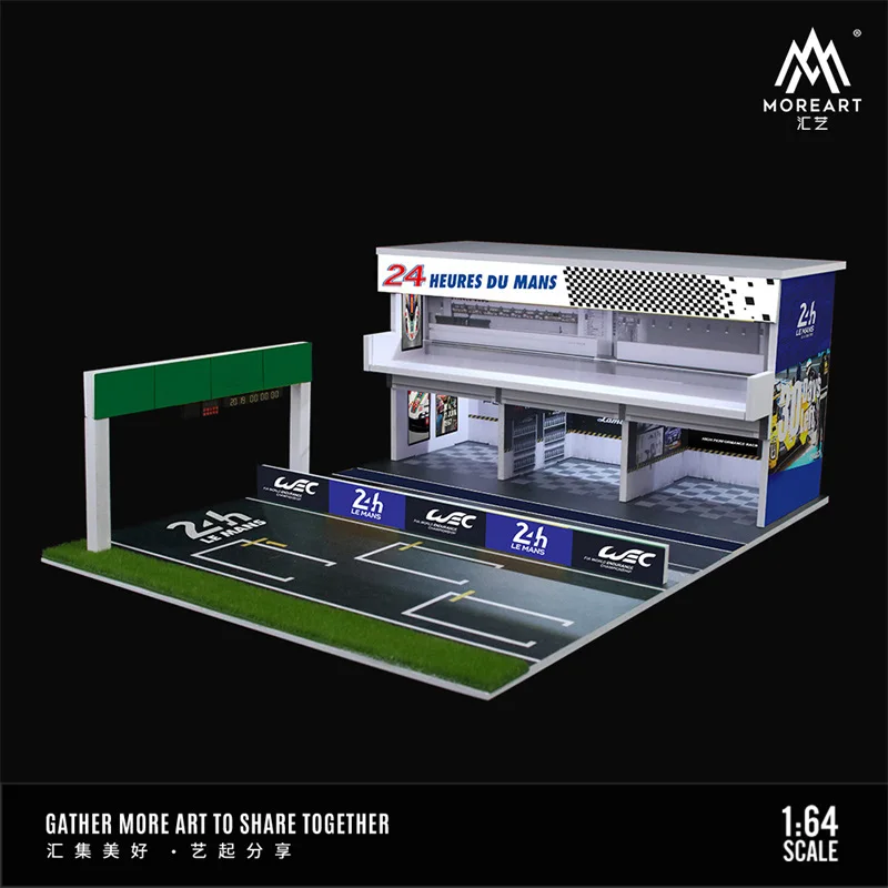 MoreArt 1:64 24-HEURES DU MANS СВЕТЛО-ВЕРСИЯ Трековая трехмерная диорама с кубической сценой