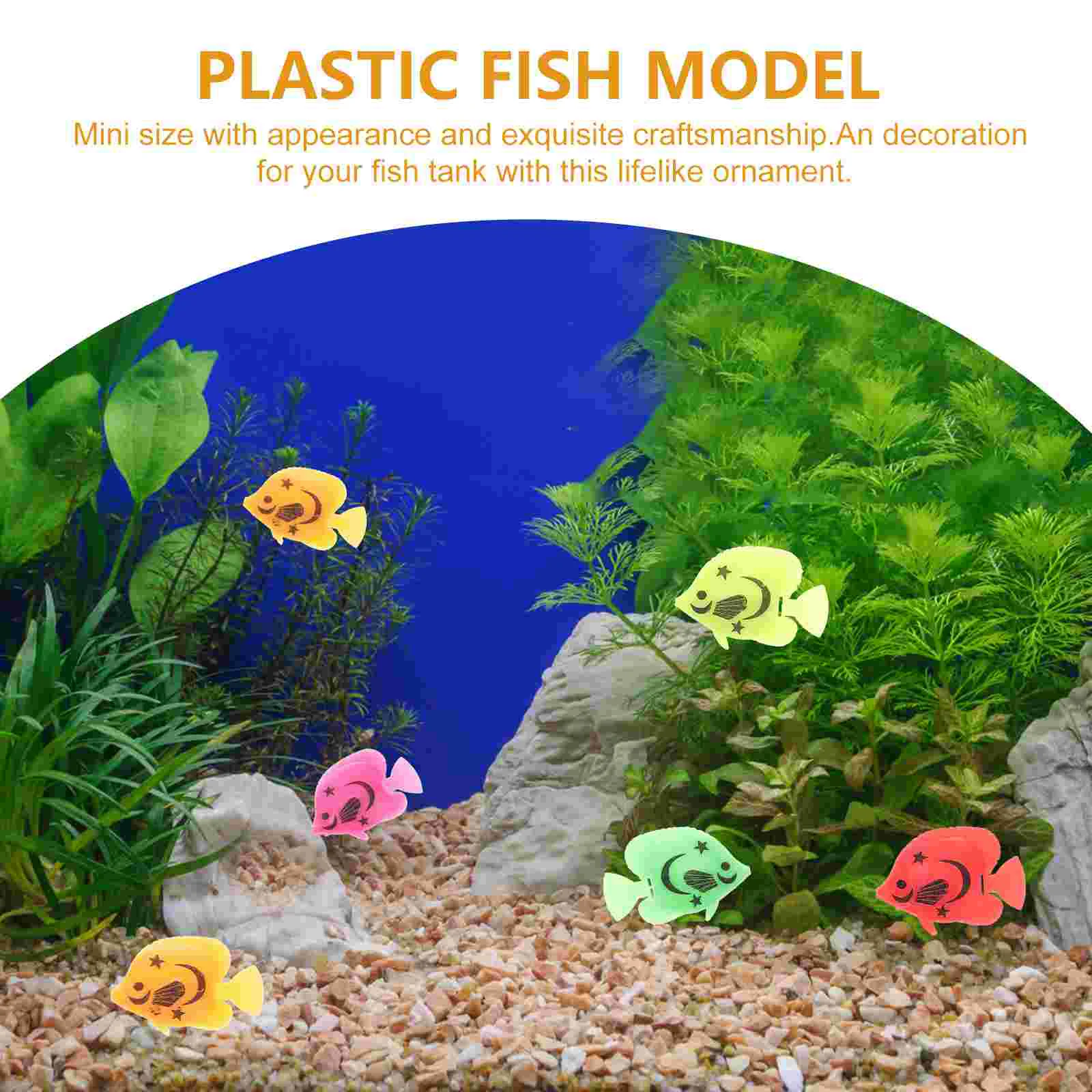 24 шт. имитация пластиковой рыбы миниатюрная модель тропической фигурка игрушки