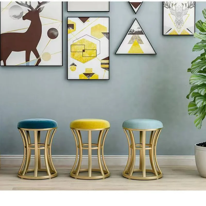 S Bedroom Living Room Sofa Stools Ottomans Velvet Cushion