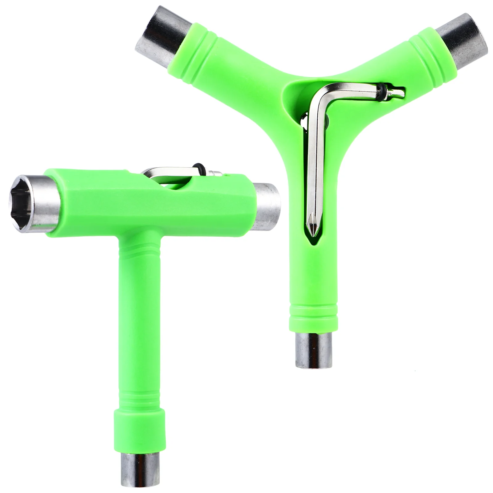 

2Pcs Skateboard Tool Portable Multi-function T/Y Screwdrivers Skateboard Screwdrivers All In Tool for Skateboard