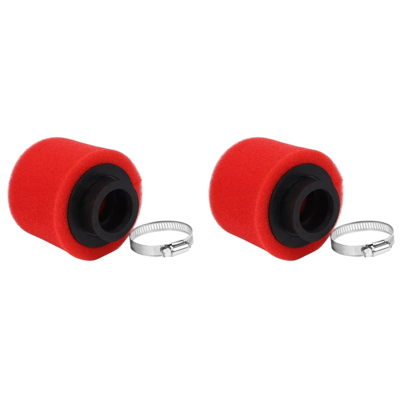 

2X Air Filter Cleaner Scooter Dirt Pit Quad Bike ATV For GY6 50Cc 139QMB 1P39QMB 38Mm