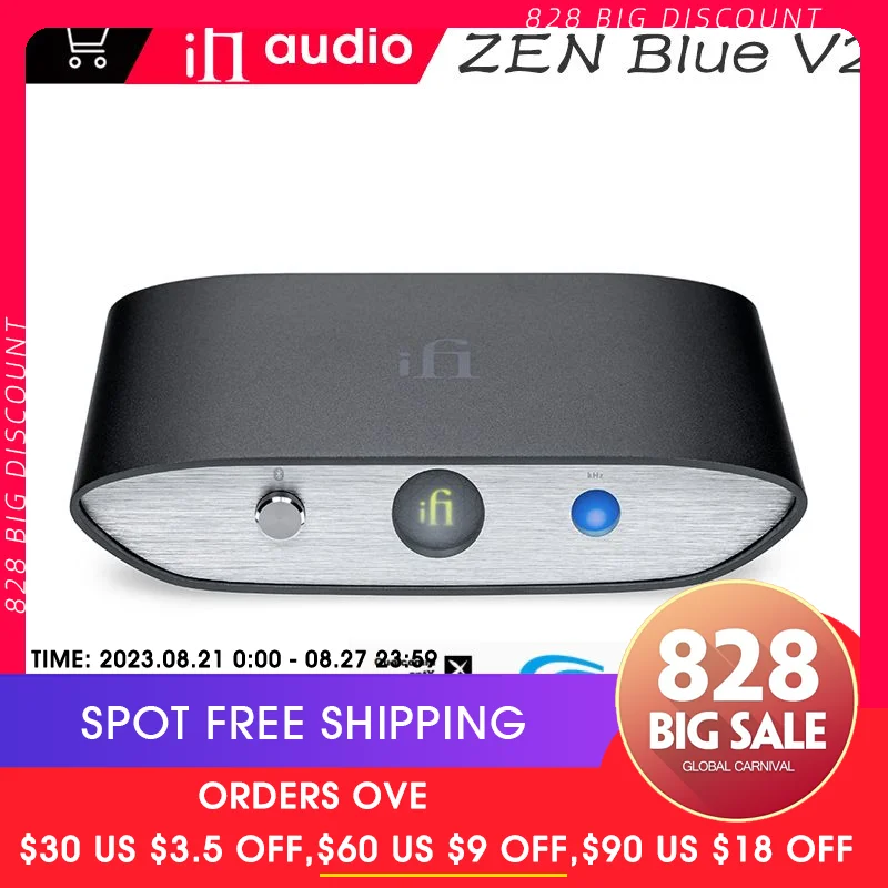 

IFi ZEN Blue V2 HD беспроводной Bluetooth 5,1 ESS Saber DAC чип музыкальный приемник декодер Hifi профессиональное настольное аудио оборудование