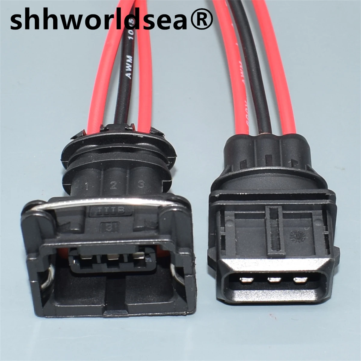 

shhworldsea 3 pin 282191-1 282729-1 Fuel Injector auto connector EV1 Car Power Timer Connector Sensor Plug 1-962581-1