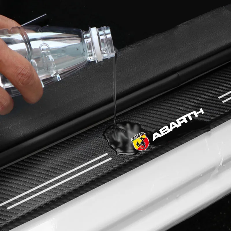 

Car Door Rear box bumper Tailgate threshold protection sticker For Fiat Abarth 595 Abarth 500 abarth 124 spider Car Accessories