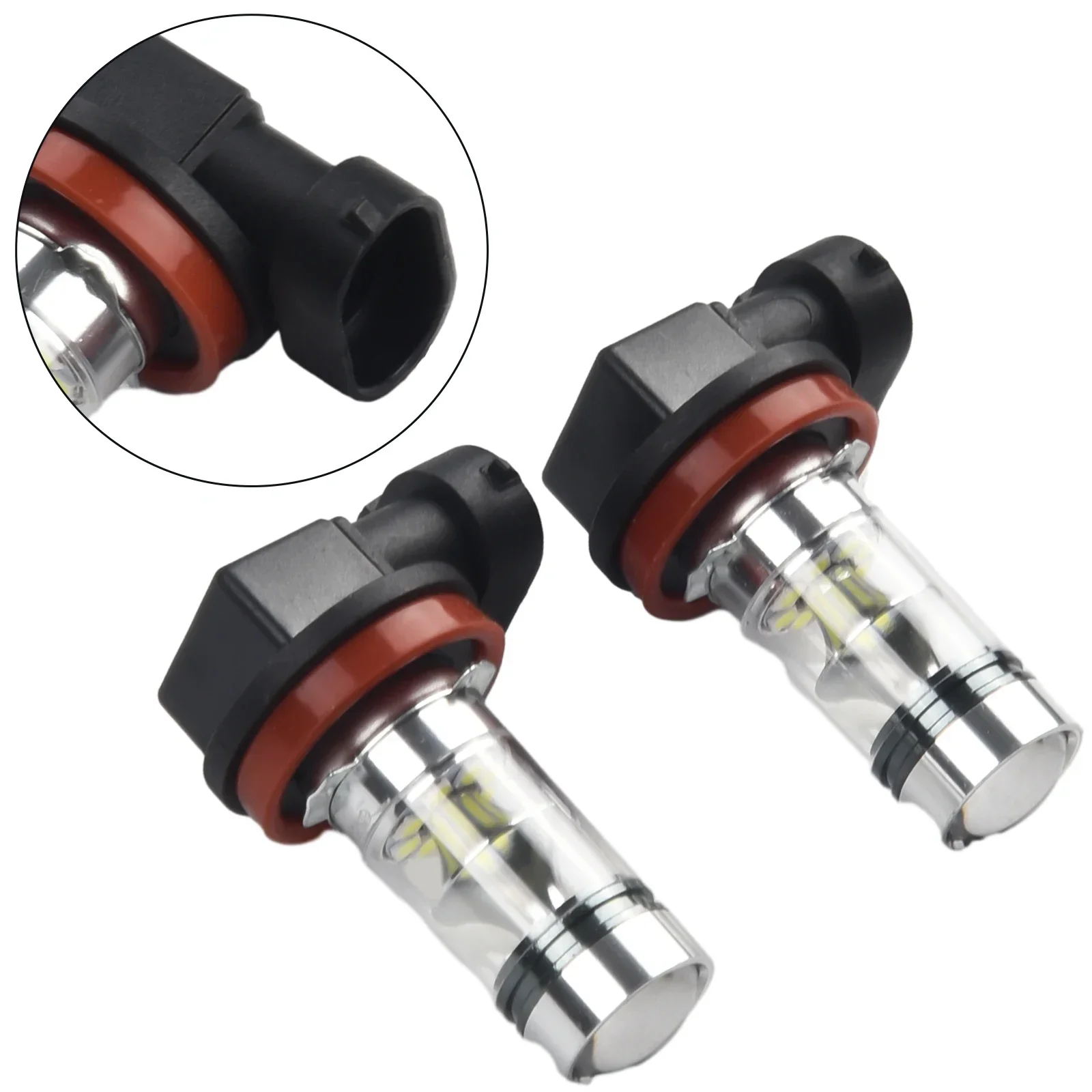 Белые автомобильные лампочки 12 В-24 В 2 шт. 600LM 60 Вт H11 H8 2323 Аксессуары Светодиодные