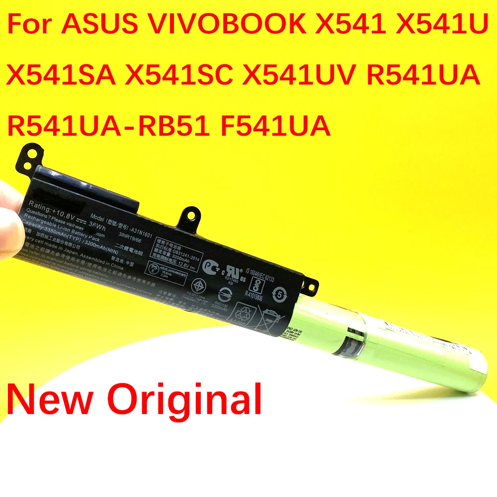 Bateria do Portátil para Asus F541ua A31n1601 R541ua R541uj R541uv X541sa X541sc X541u X541ua X541uv Série 10.8v 36wh Baterias p/ laptop