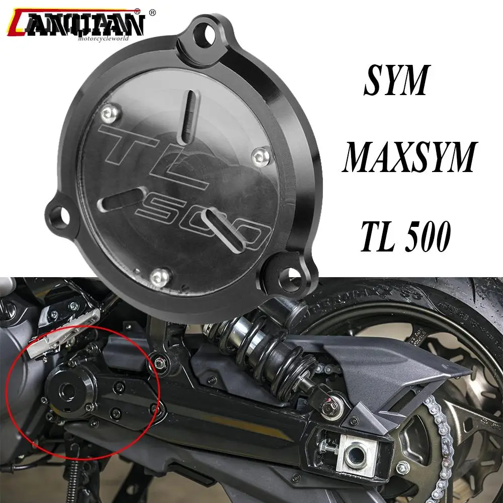 

NEW For SYM MAXSYM TL 500 TL500 2020-2021 Motorcycle CNC ALUMINIUM Front Sprocket Cover Frame Hole Drive Shaft Guard Protector