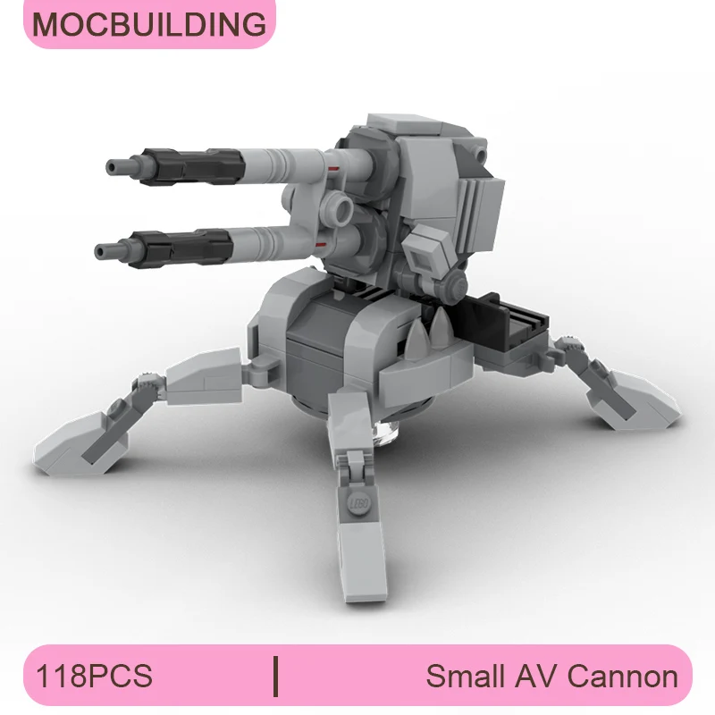 MOCBUILDING Маленький Комплект Модели AV Cannon-сделай Сам Строительные Кирпичи Дисплей