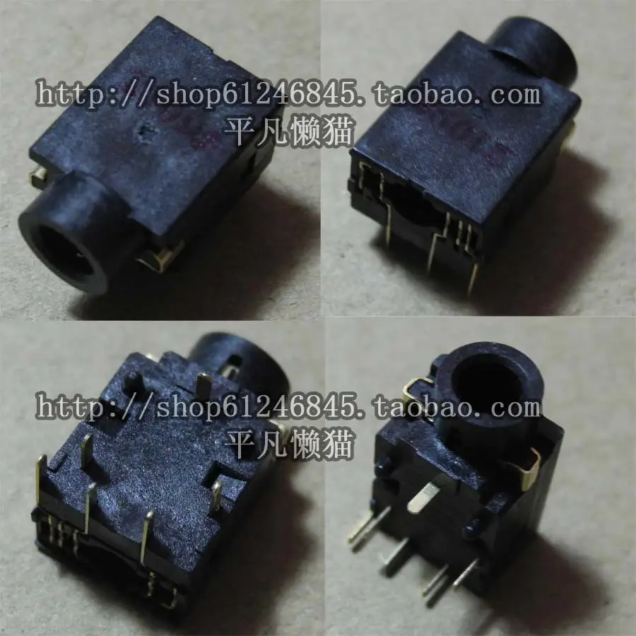 

Free shipping For new original laptop used headphones audio interface socket hole black 6 AJ115 stitches