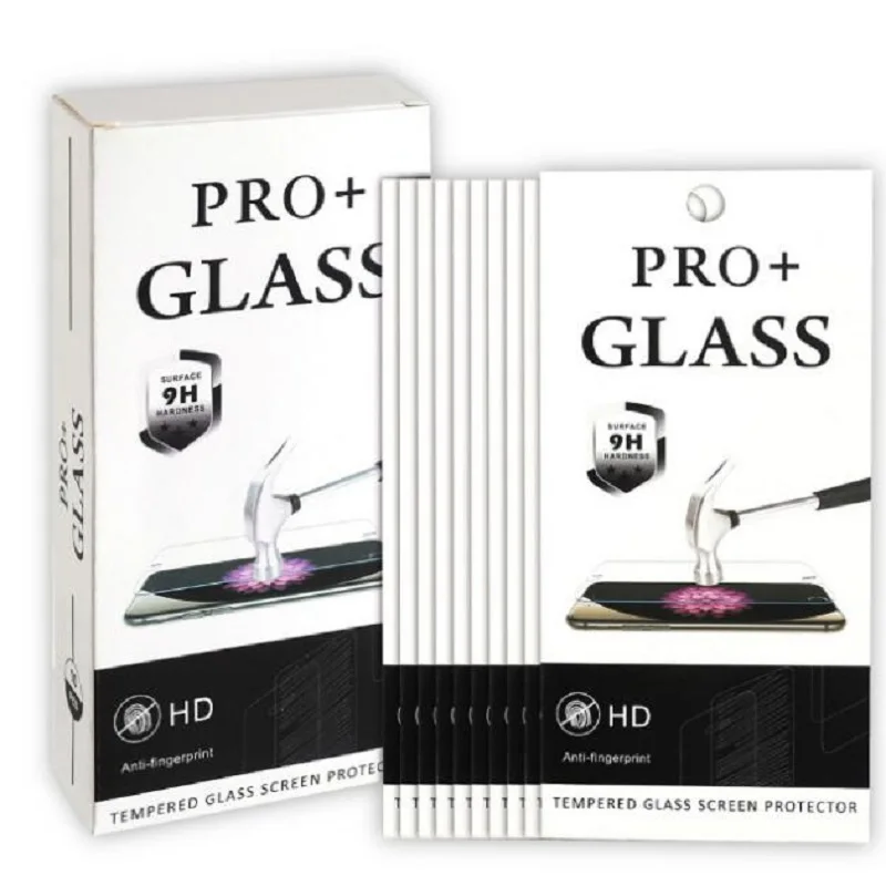 50-100pcs Universal Paper Retail Package Box For iphone 12 13 14 Samsung Htc lg Tempered Glass Screen Protector Film 10in1