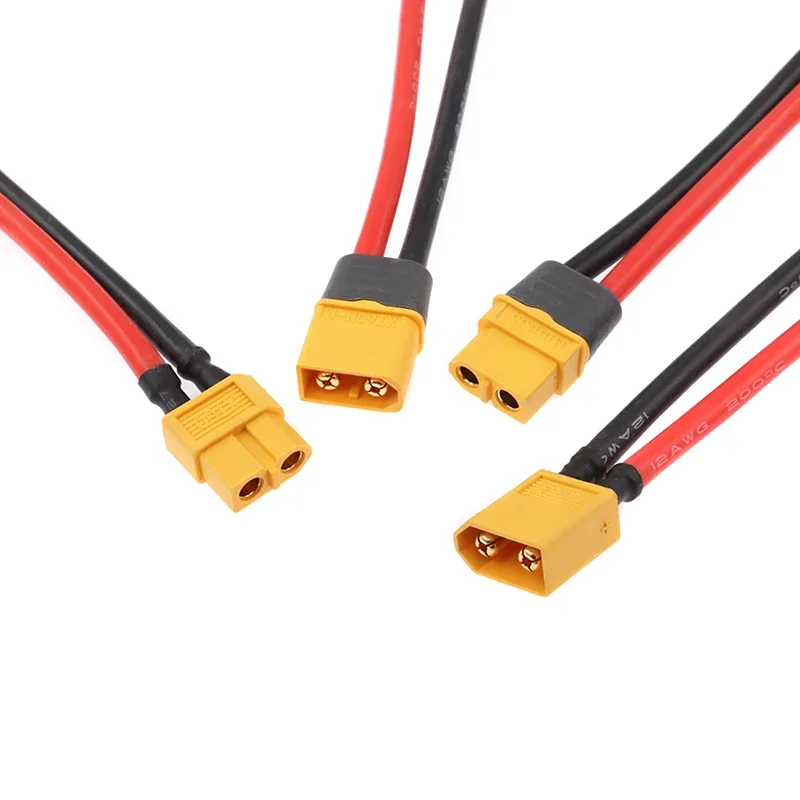 Фото 1 шт. зарядное устройство для радиоуправляемого аккумулятора 18 AWG 16AWG 12AWG 10AWG XT60 XT90 EC5 штекер «папа-мама» удлинитель, разъем провода 10 см/20 см/30 см №4