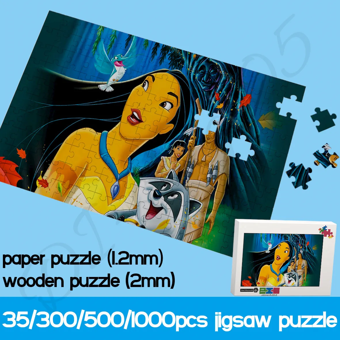 

Пазлы из мультфильма «Покахонтас», 35/300/500/1000 шт.