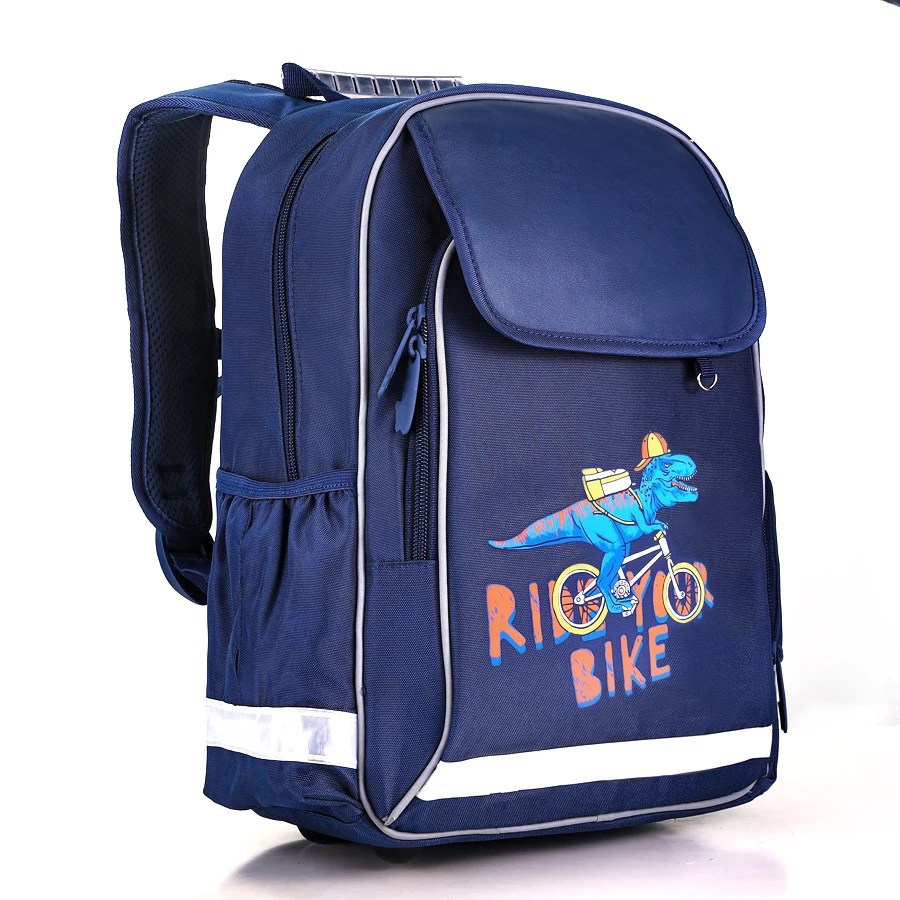 Kids Luxury Brand Dinosaur Print School Backpacks Children Waterproof School Bags for Boys Night Safe Orthopedic Bagpack Mochila