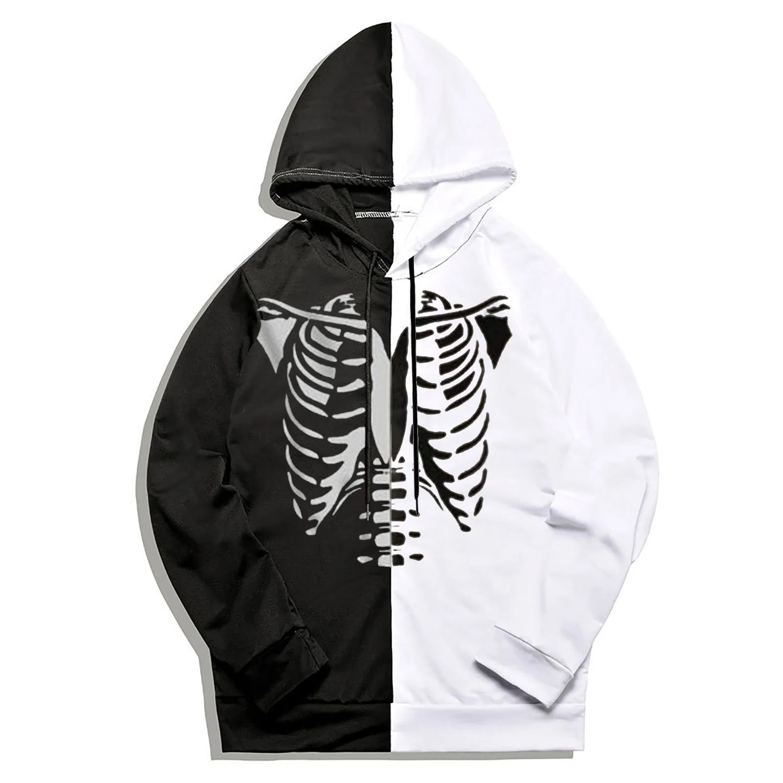 

Повседневные свитшоты для женщин, женский свободный топ в стиле панк с цветными блоками и принтом, с длинным рукавом, свитшот, платье, комбин...