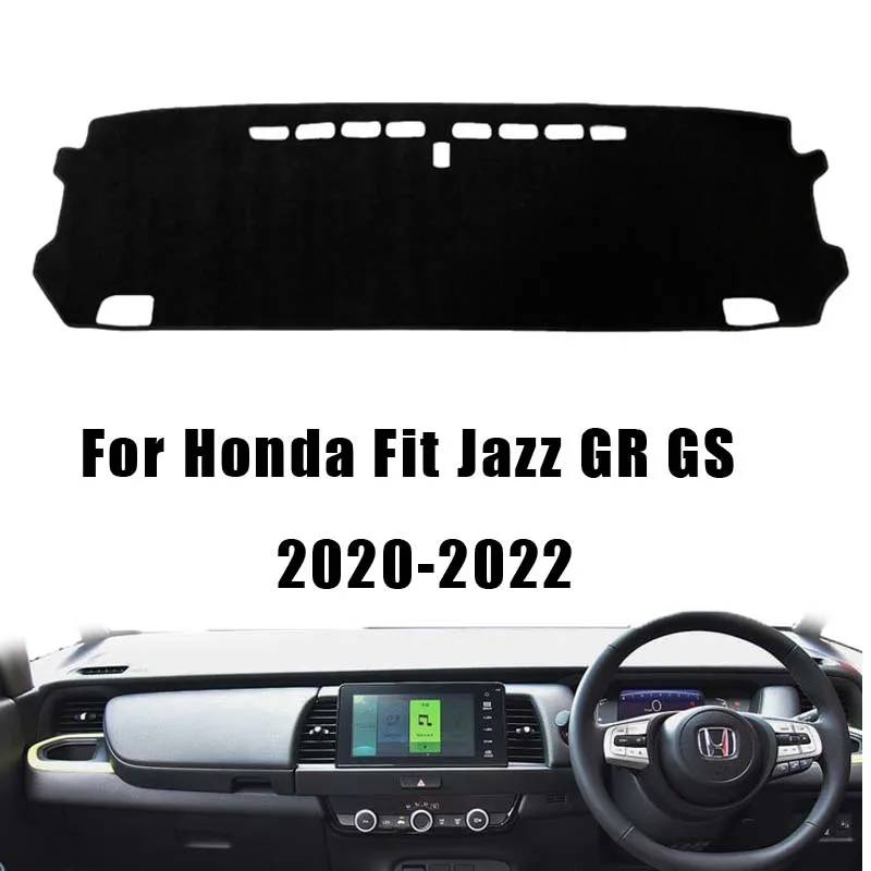 

RHD Car Dashboard Cover For Honda Fit Jazz GR GS 2020 to 2022 Auto Dash Mat Dashboard Pad Carpet Anti-UV Anti-slip Anti-Sun