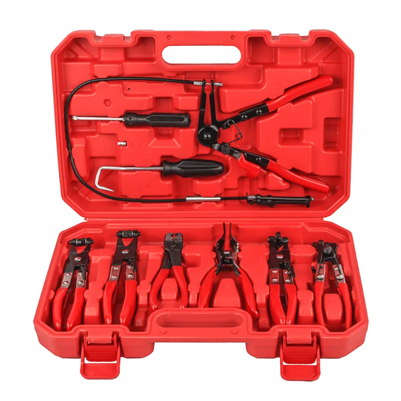 

Pipe bundle pliers car water pipe pliers caliper set swivel jaws flat angle with car tool bits