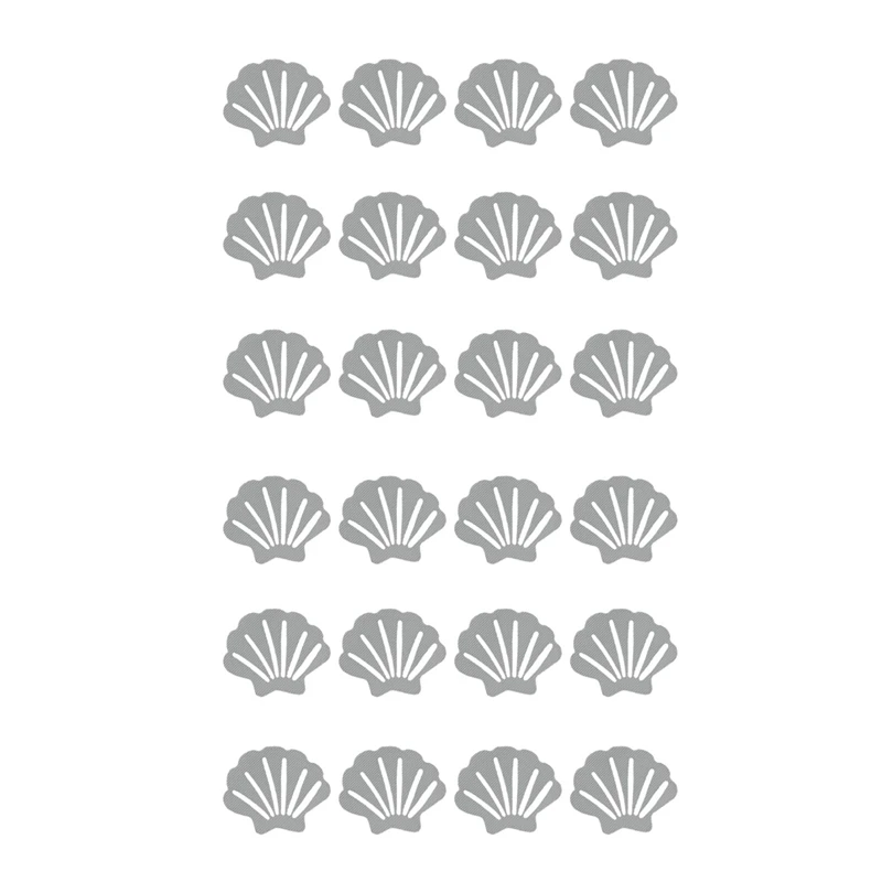 

NEW-24Pcs Non Slip Bathtub Stickers Shell Bathtub Anti Slip Stickers Safety Showers Treads Strips Grip Stickers For Pools