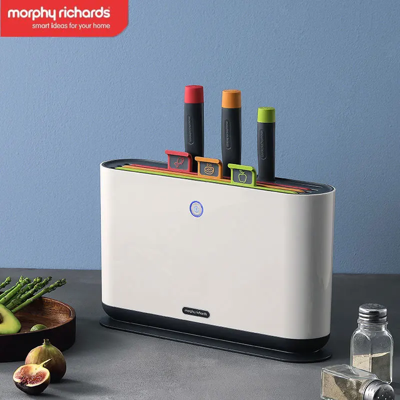 

Стерилизатор Morphy Richards для ножей и палочек для еды, стойка для разделочной доски, умные стерилизаторы, УФ-дезинфекция, сушка при высокой темп...