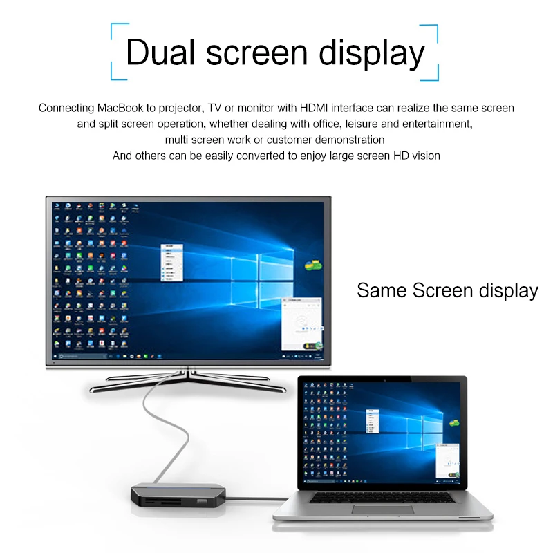 USB C концентратор Для iMac Pro 21 5 24 27 mini M1 Dock USB3.0 SD TF Compact Flash CF Card Reader HDMI 3 мм аудио Type-C PD