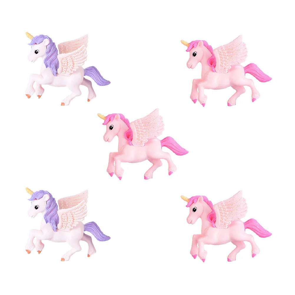 

Decoration Model Statue Mini Decor Birthday Ornament Figurines Decorations Miniature Crafts Cupcake Imitation Simulation Horse