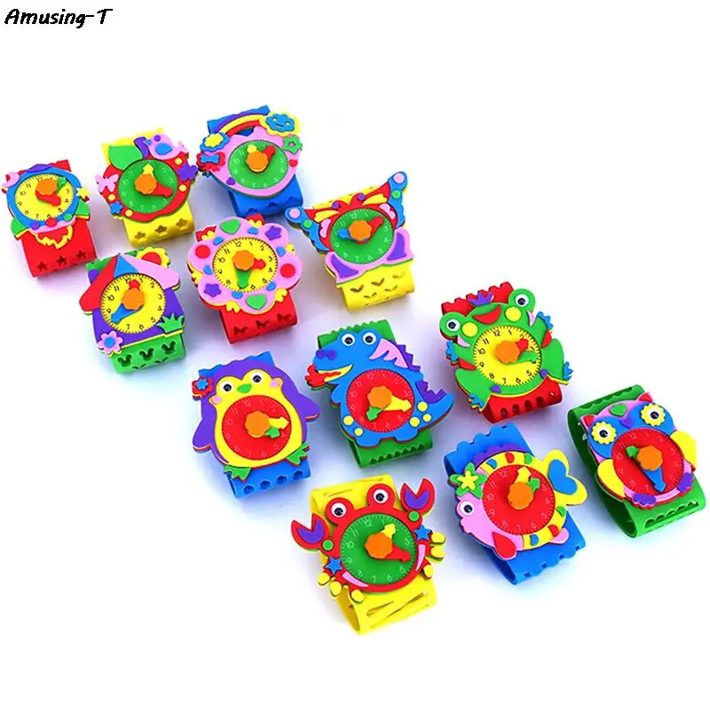 

Новый DIY 3D EVA пены стикер для рукоделия ручной работы часы обучения Рюкзак Для садика, образовательные игры новые игрушки