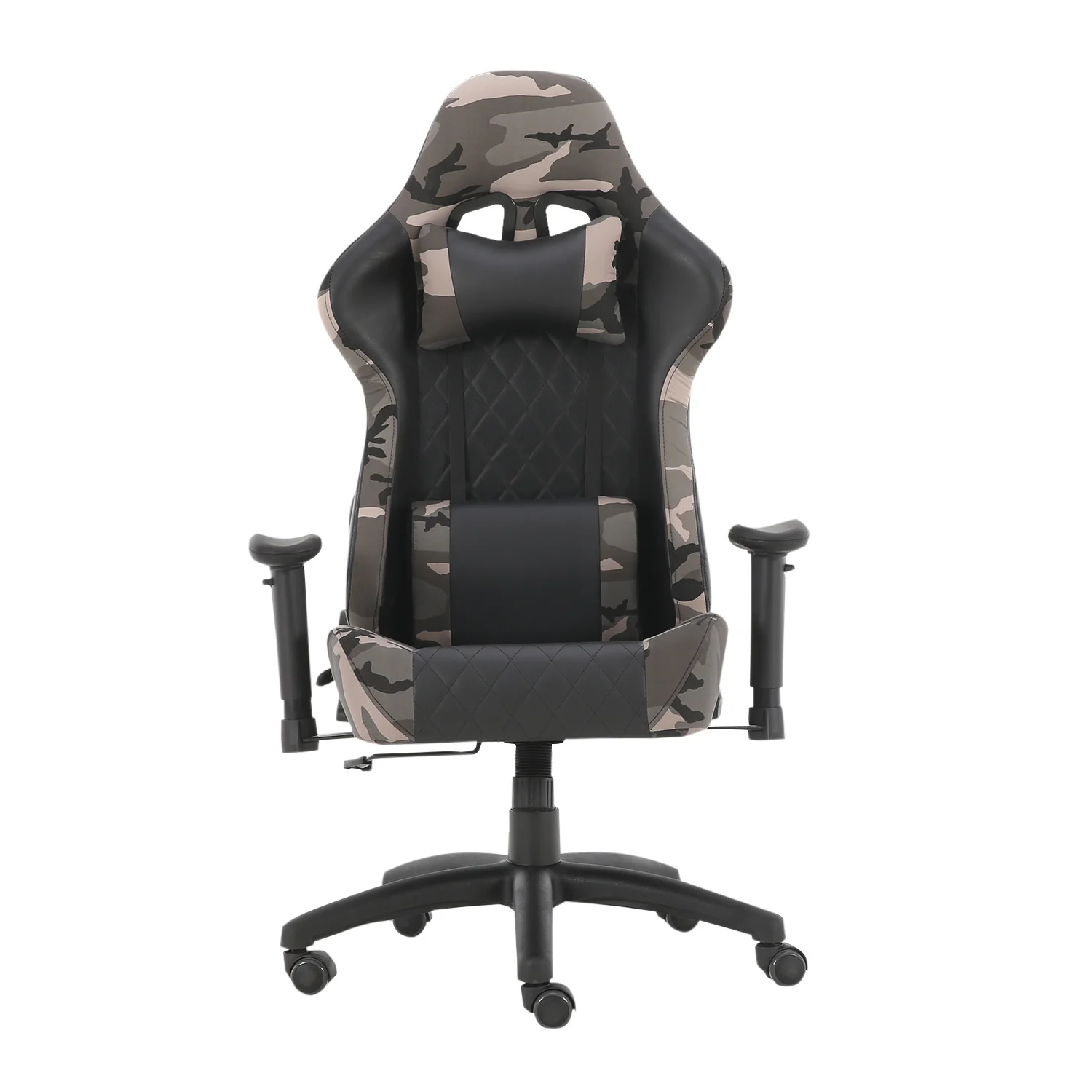 

US Warehouse Computer Desk Chair Gaming Chair Office Swivel Chairs with headrest and Lumbar Pillow Camo-B