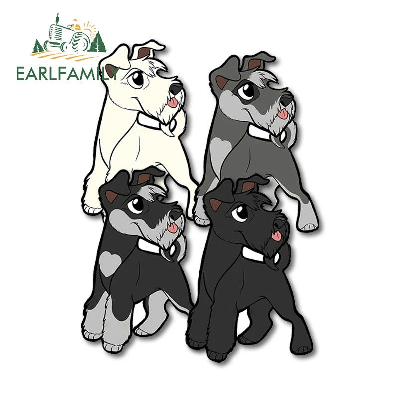 

EARLFAMILY 13 см, шнаузер, аксессуары для автомобиля, наклейка для мотоцикла, водонепроницаемая камера, Фотофон