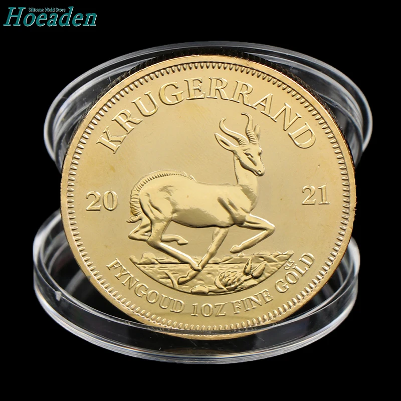 

1974/1978/2021 South African Gold Krugerrand Coin Gold Coin Replica Cosplay Prop Kruger Gold Presidential Commemorative Coin