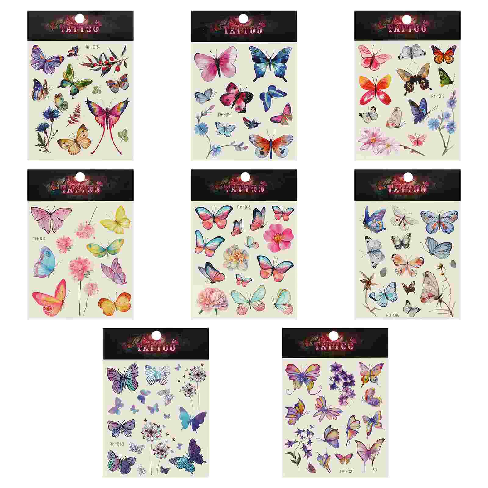 

Butterfly Tattoo Stickers 3D Body Tattoos Cute Environmental Tattoos Stickers 175g Water Transfer Sticker 3D Temporary Stickers
