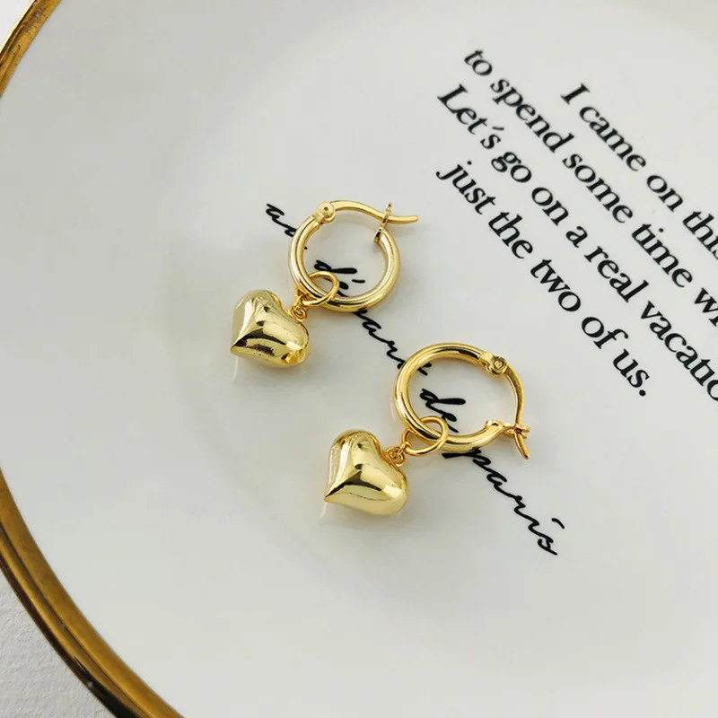 

925 Pure Silver Hoops Beaded Earrings Dainty Fashion For Women Minimalist Gothic Designer Gold Bileklik Accessoires Jewellery