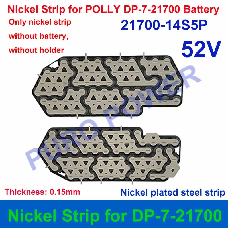 POLLY DP-7-21700 Battery Case Fit 70PCS 21700 Cells Empty Box DP-7 Downtube For DIY 36V 48V 52V E-Bike Battery 10S7P 13S5P 14S5P