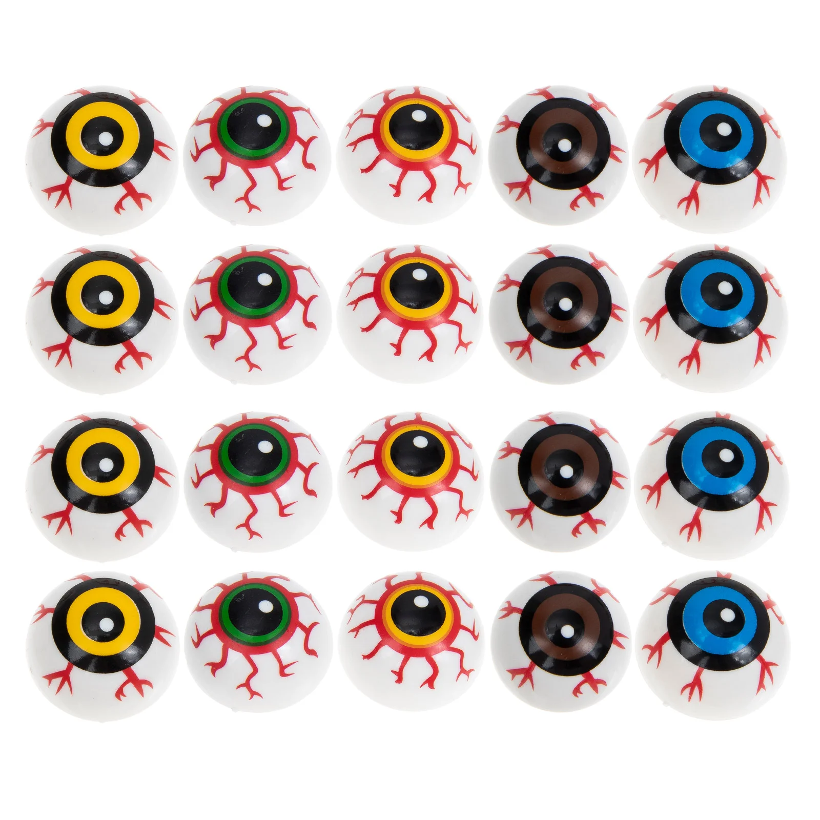 

50 Pcs Halloween Eyeball Toy Model Eyeballs Decors Party Props Realistic Plastic Baby Fake Gift Colorful